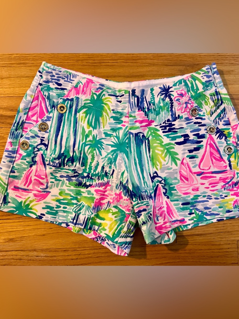 Lilly Pulitzer 2, Marina Knit Short ‘Salt In The Air’  High-Rise Shorts